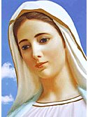 Motina Marija (Žydrame fone)